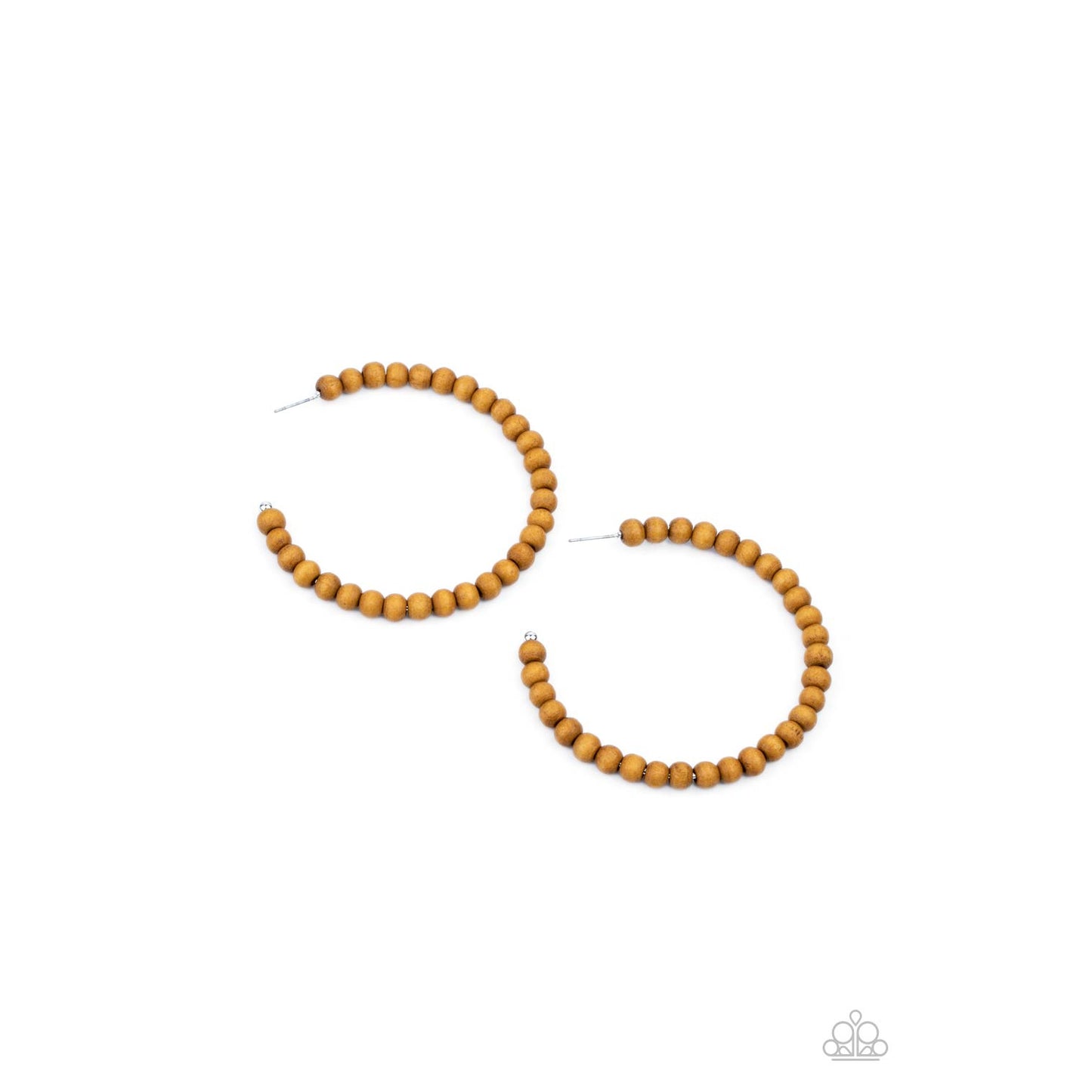 Should Have, Could Have, WOOD Have - Brown Hoop Earrings - Paparazzi Accessories - GlaMarous Titi Jewels