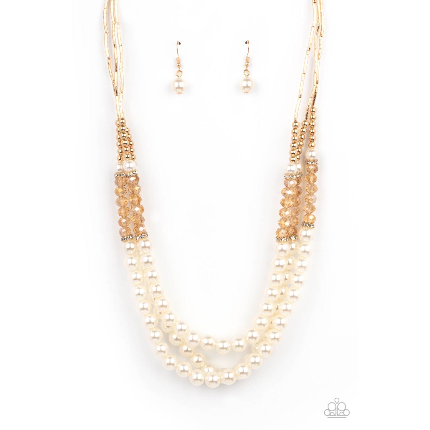 Powerhouse Perfection - Gold Necklace - Paparazzi Accessories - GlaMarous Titi Jewels