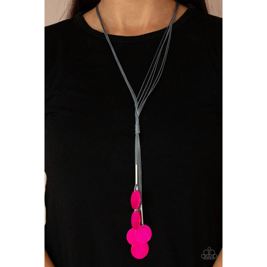 Tidal Tassels - Pink Necklace - Paparazzi Accessories - GlaMarous Titi Jewels