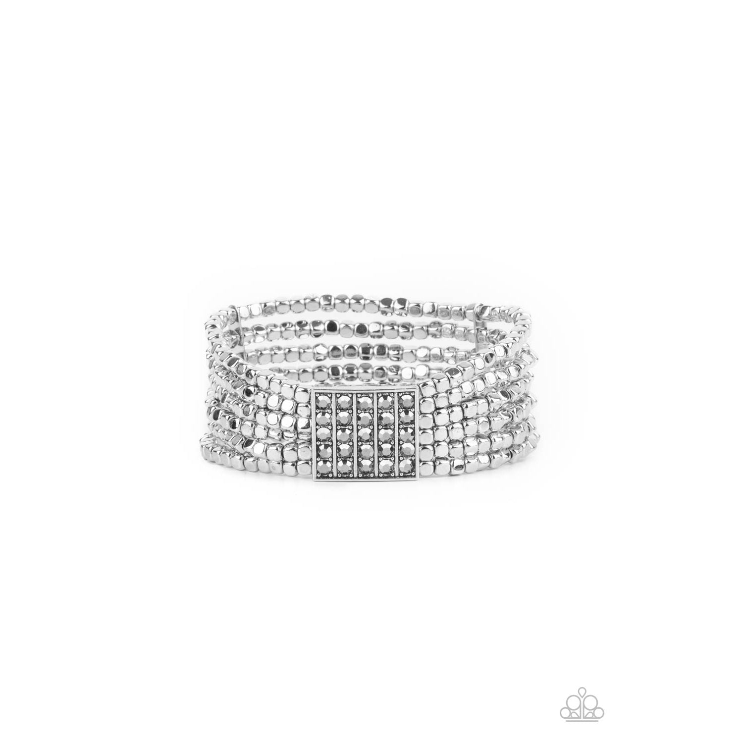 Star-Studded Showcase - Silver Bracelet - Paparazzi Accessories - GlaMarous Titi Jewels