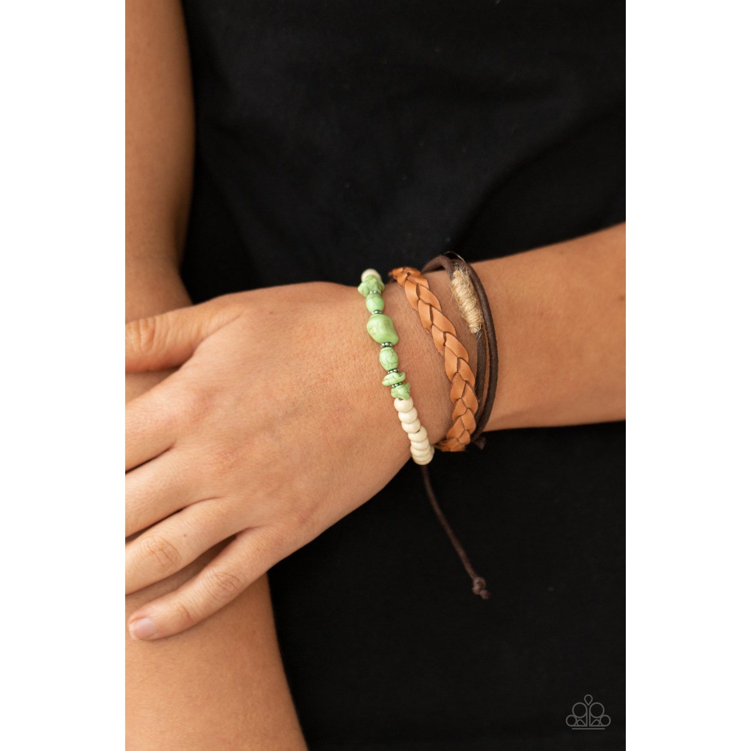 Far Out Wayfair - Green Bracelet - Paparazzi Accessories - GlaMarous Titi Jewels
