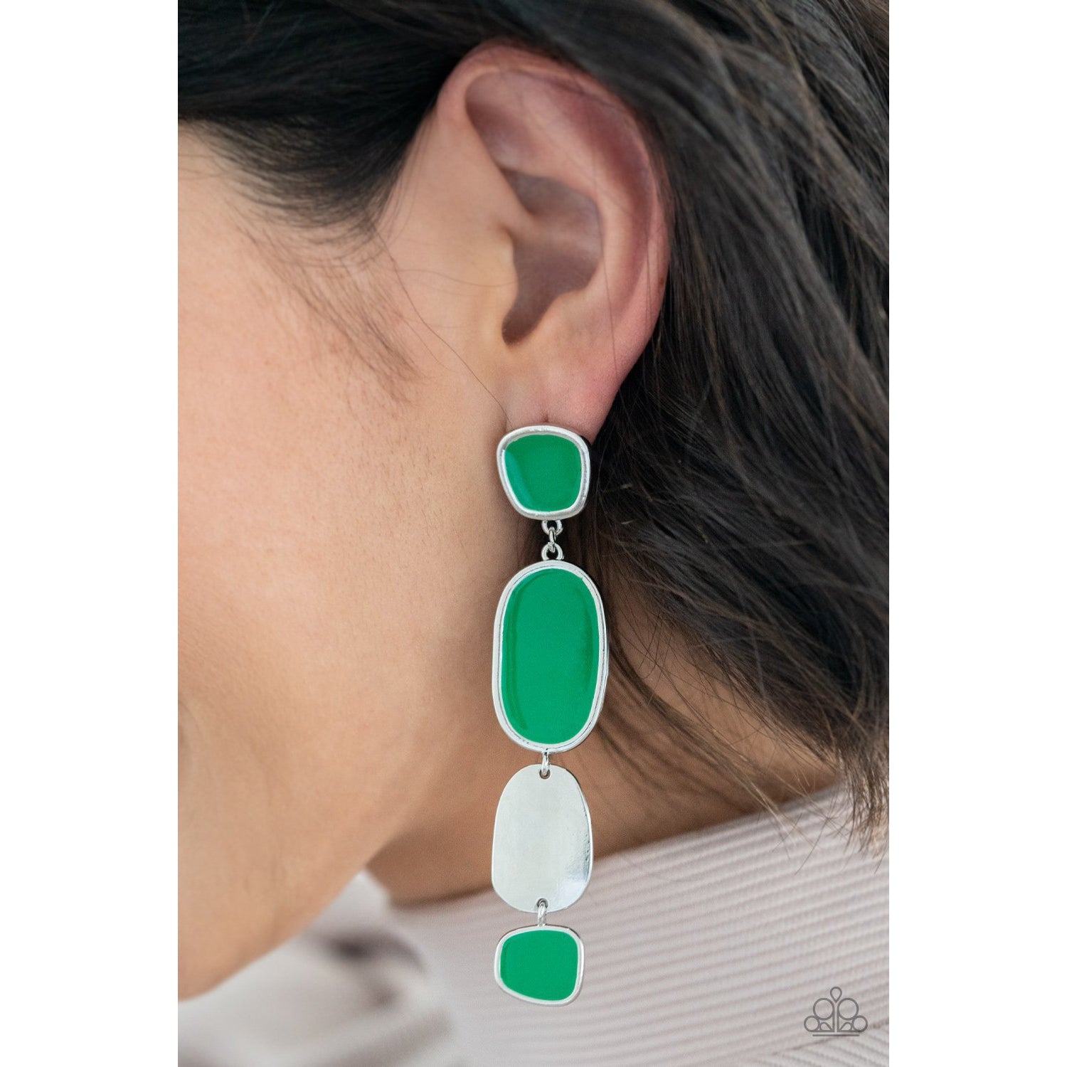 All Out Allure - Green Earrings - Paparazzi Accessories - GlaMarous Titi Jewels