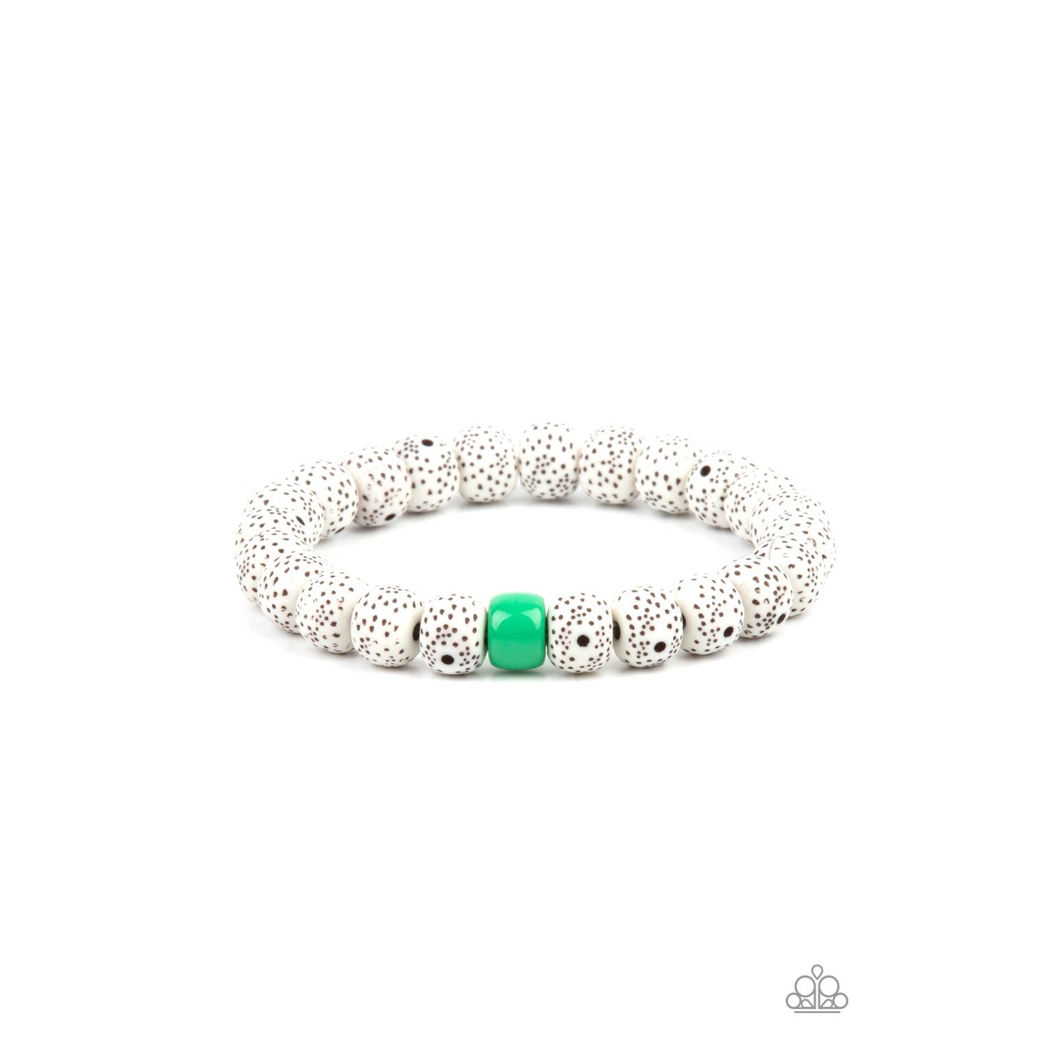 ZEN Second Rule - Green Beaded Bracelet - Paparazzi Accessories - GlaMarous Titi Jewels