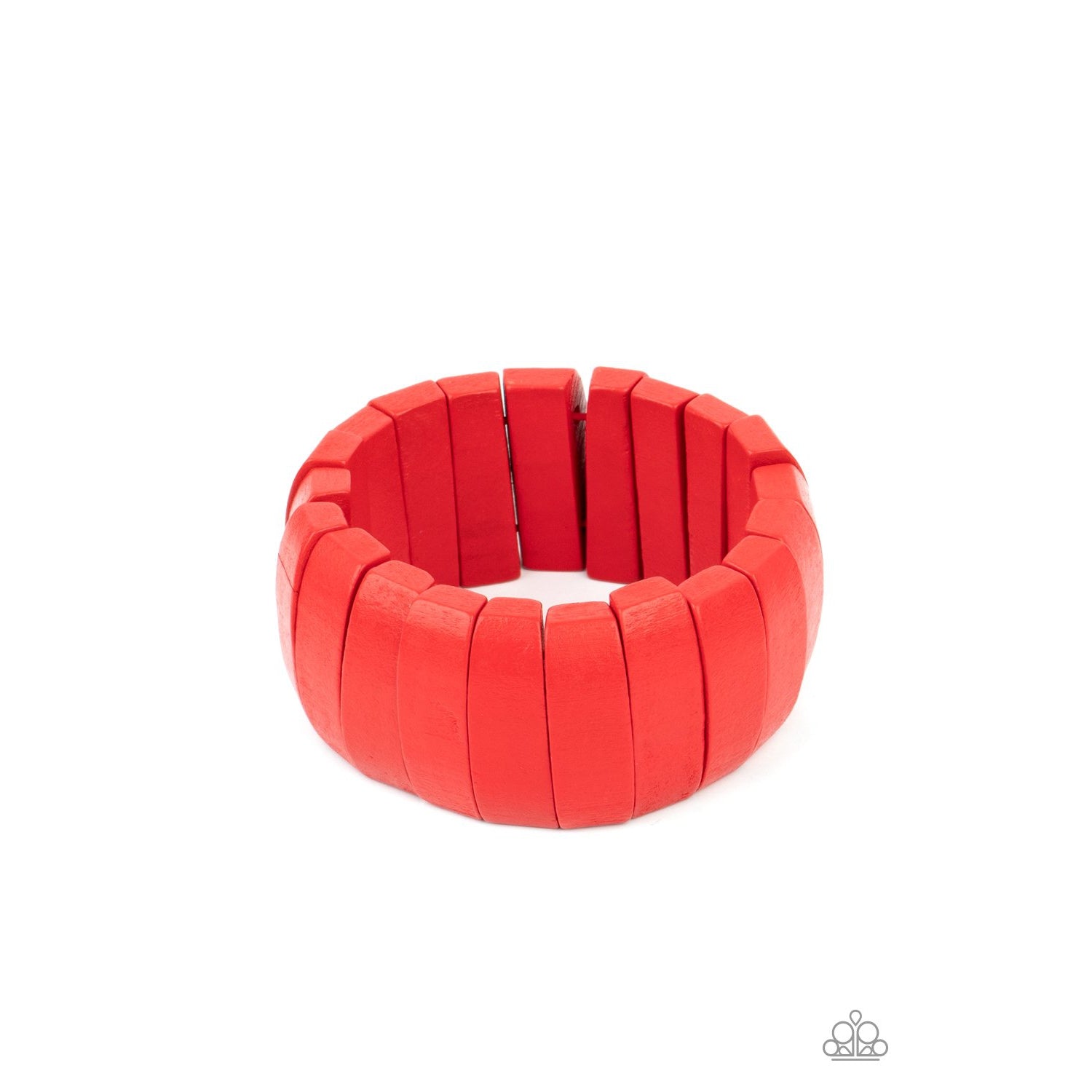 Raise The BARBADOS - Red Wooden Bracelet - Paparazzi Accessories - GlaMarous Titi Jewels