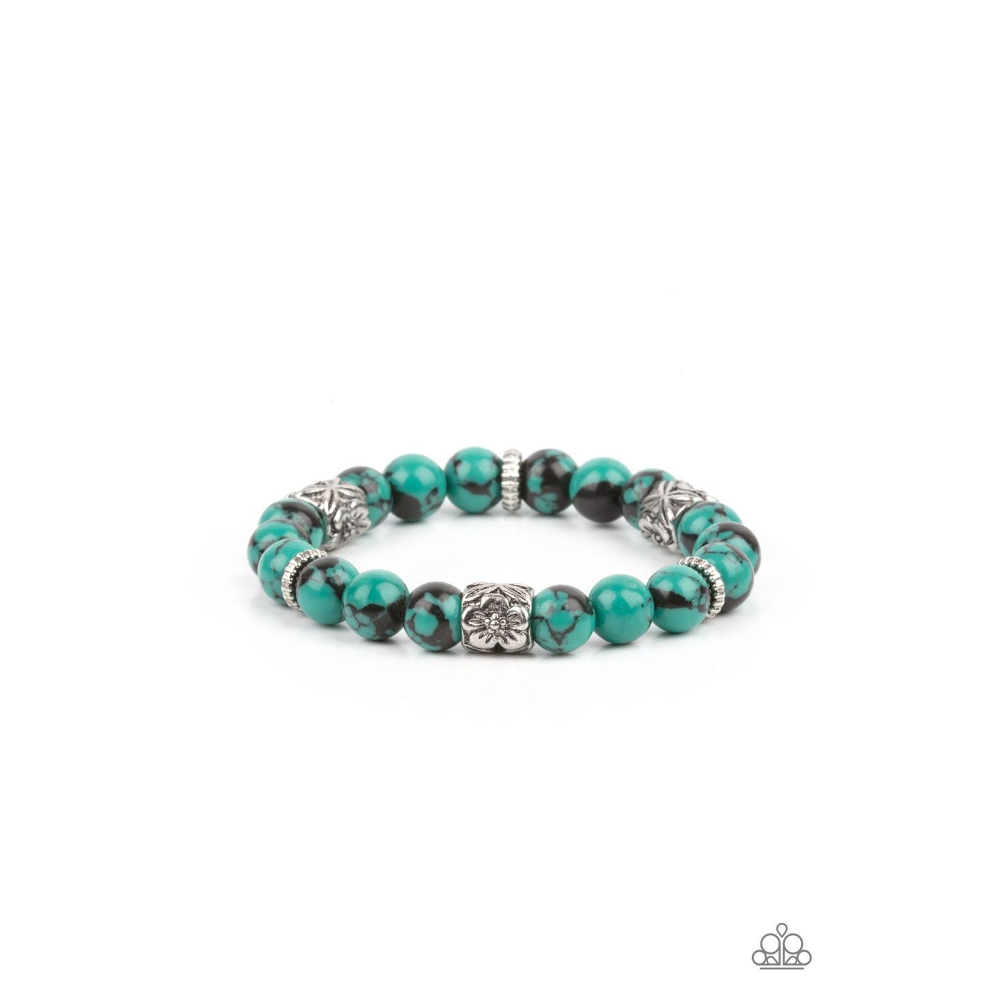 Garden Zen - Green Bracelet - Paparazzi Accessories - GlaMarous Titi Jewels