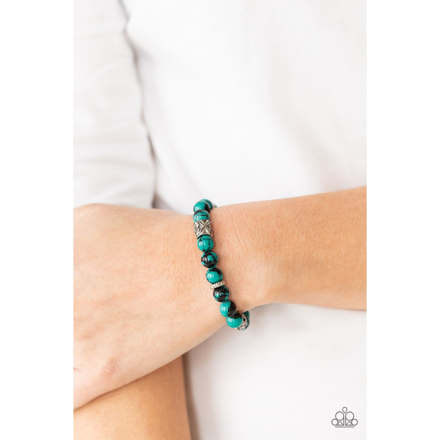 Garden Zen - Green Bracelet - Paparazzi Accessories - GlaMarous Titi Jewels