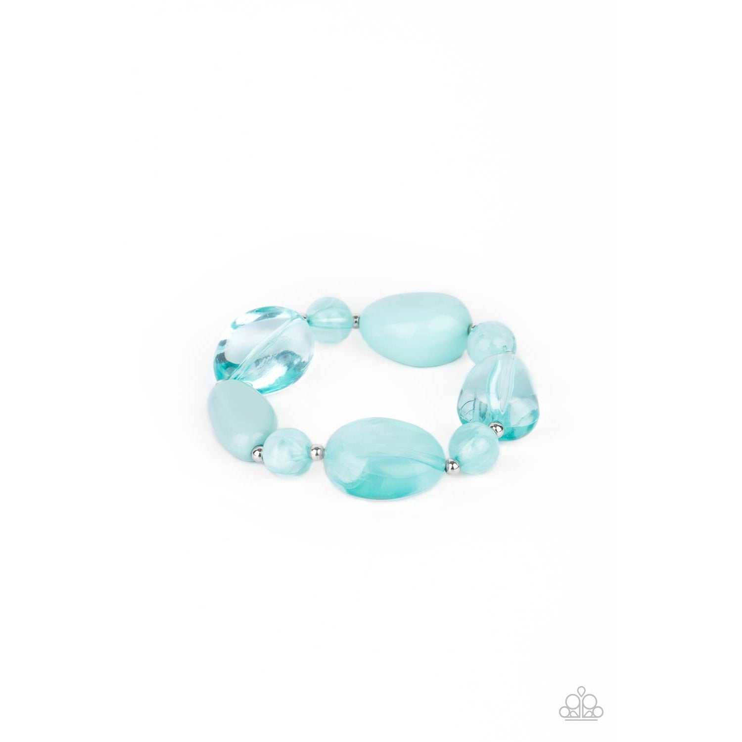 I Need a STAYCATION - Blue Stone Beads Bracelet - Paparazzi Accessories - GlaMarous Titi Jewels
