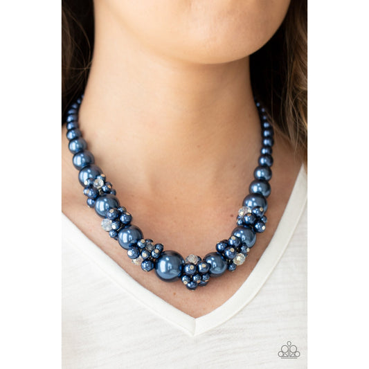 All Dolled UPSCALE - Blue Pearl Necklace - Paparazzi Accessories - GlaMarous Titi Jewels