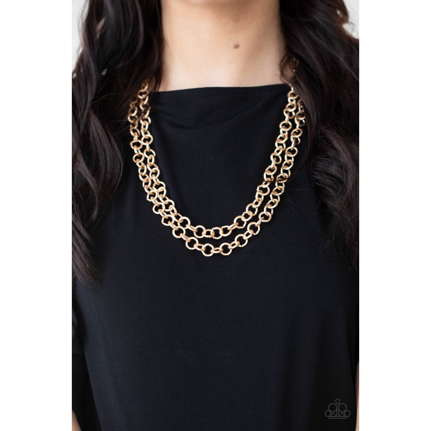 Grunge Goals - Gold Necklace - Paparazzi Accessories - GlaMarous Titi Jewels