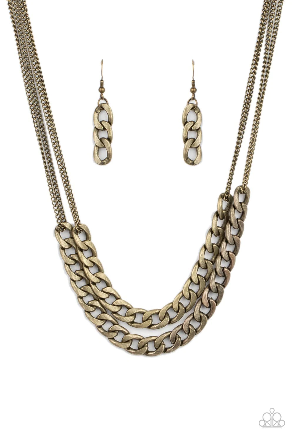 Urban Culture - Brass Necklace - Paparazzi Accessories - GlaMarous Titi Jewels