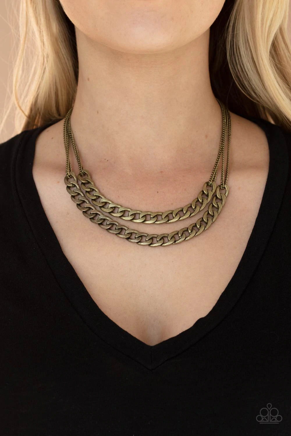 Urban Culture - Brass Necklace - Paparazzi Accessories - GlaMarous Titi Jewels