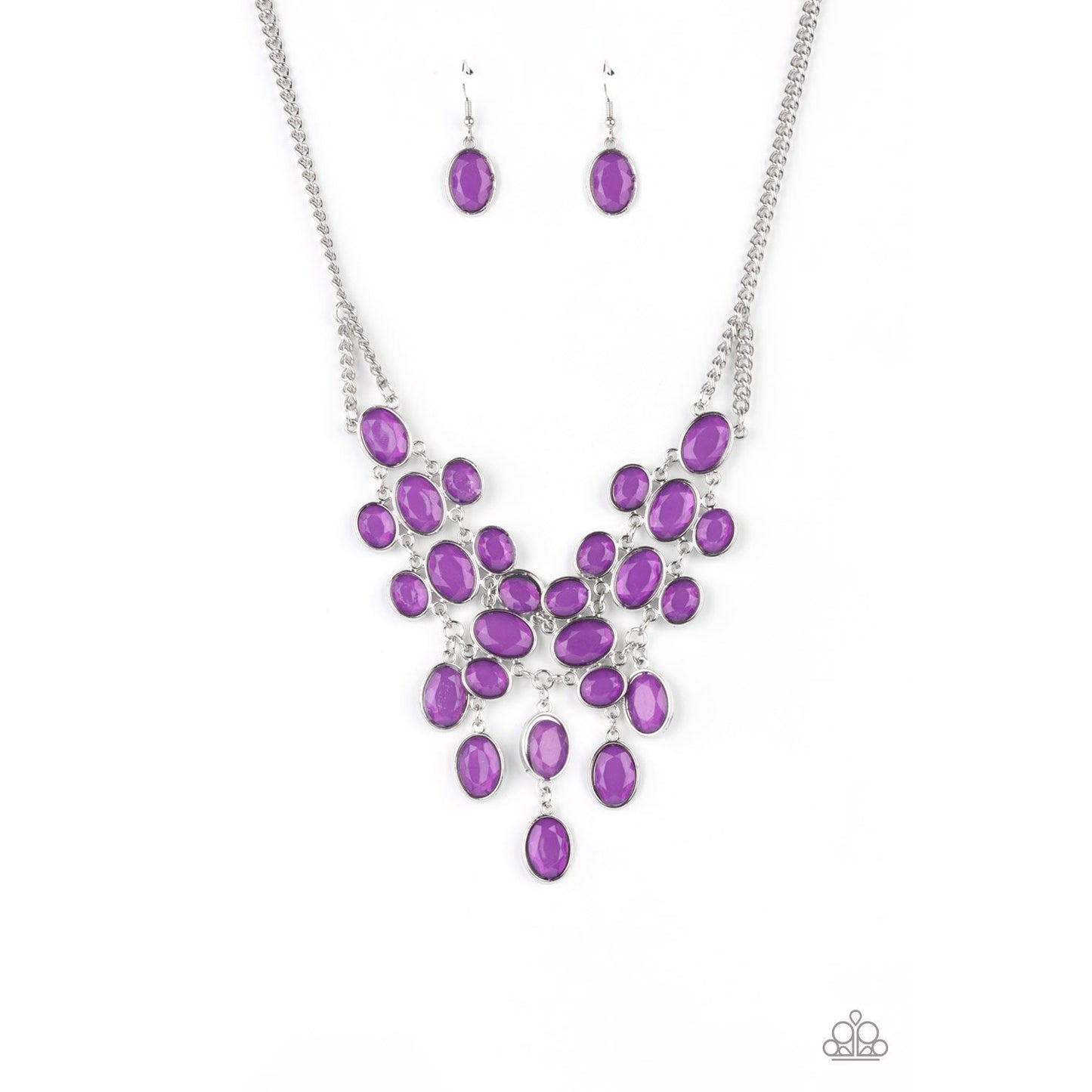 Serene Gleam - Purple Necklace - Paparazzi Accessories - GlaMarous Titi Jewels