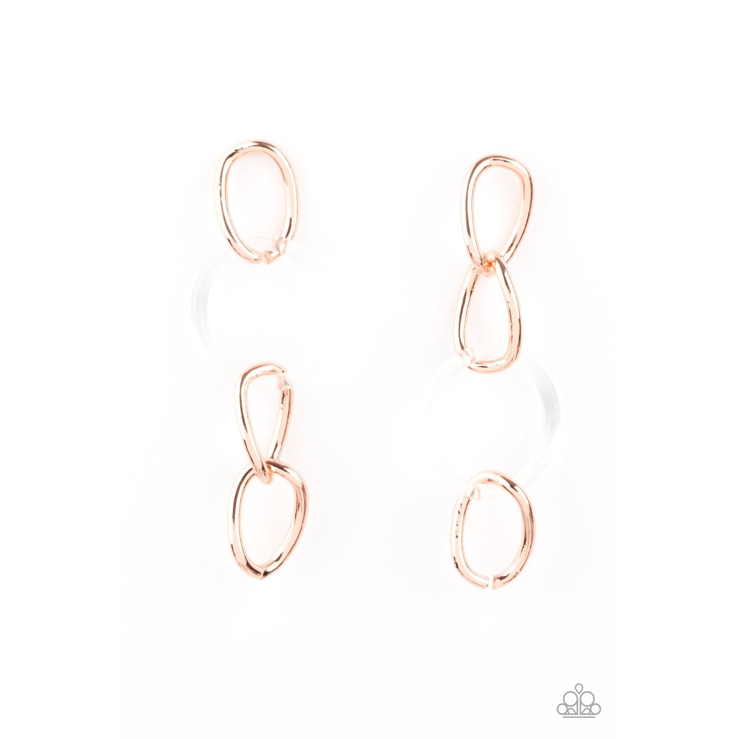 Talk In Circles - Copper Earrings - Paparazzi Accessories - GlaMarous Titi Jewels