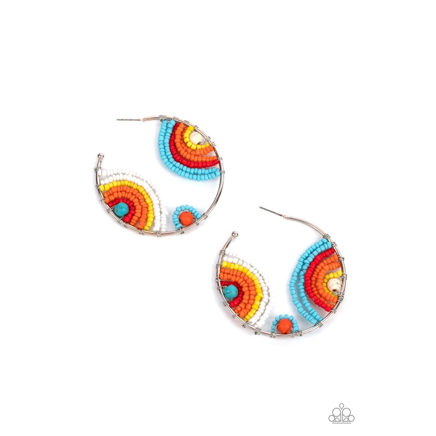 Rainbow Horizons - July 2021 Multi Seed Bead Earrings - Paparazzi Accessories - GlaMarous Titi Jewels