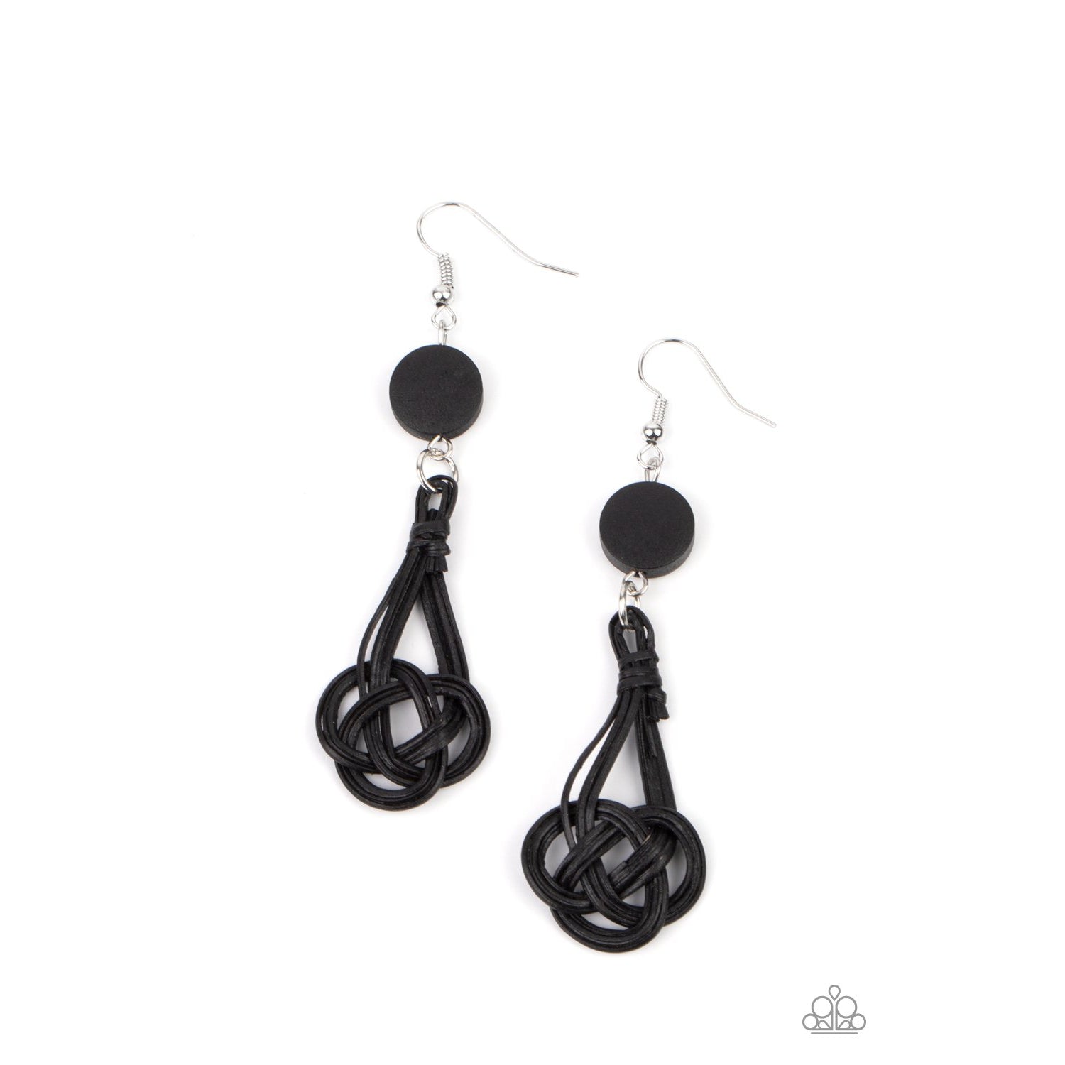 Twisted Torrents - Black Earrings - Paparazzi Accessories - GlaMarous Titi Jewels