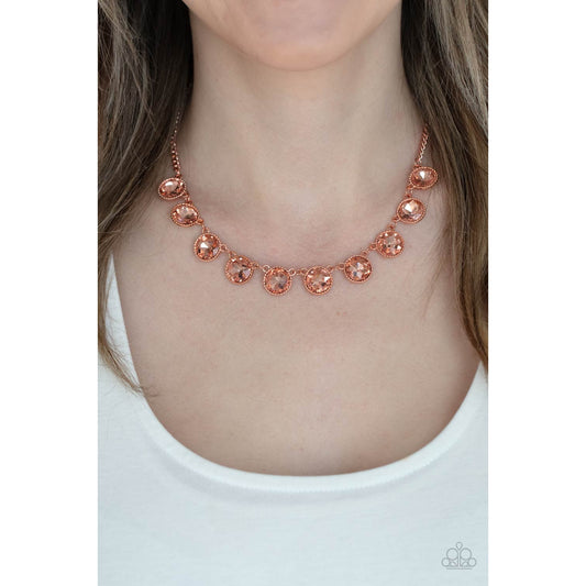 Mystical Majesty - Copper Necklace - Paparazzi Accessories - GlaMarous Titi Jewels