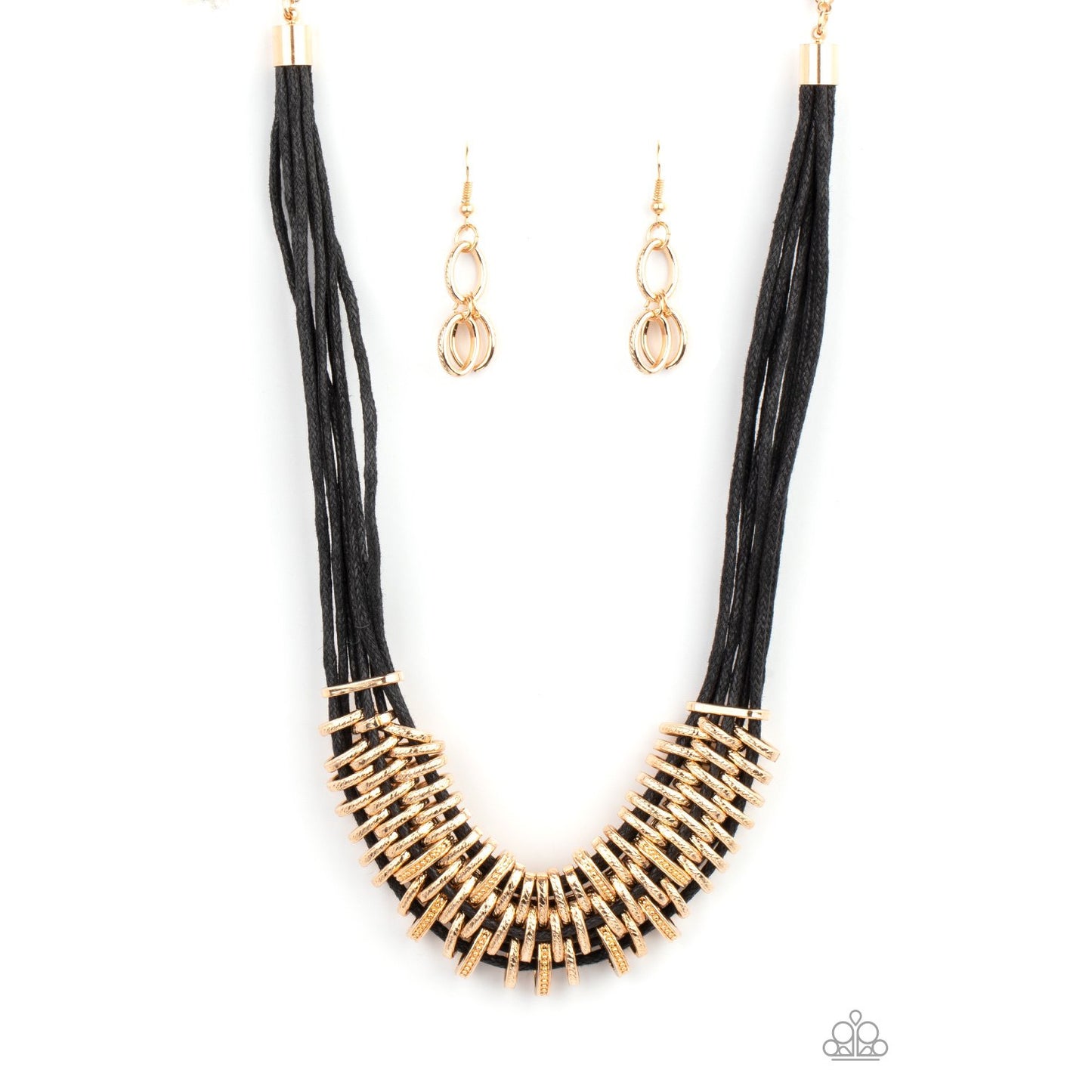 Lock, Stock, and SPARKLE - Gold Necklace - Paparazzi Accessories - GlaMarous Titi Jewels