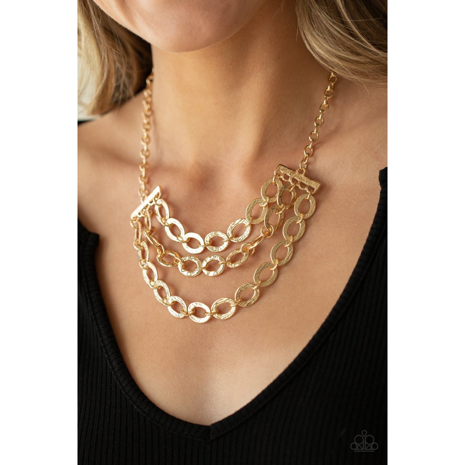 Repeat After Me - Gold Necklace - Paparazzi Accessories - GlaMarous Titi Jewels