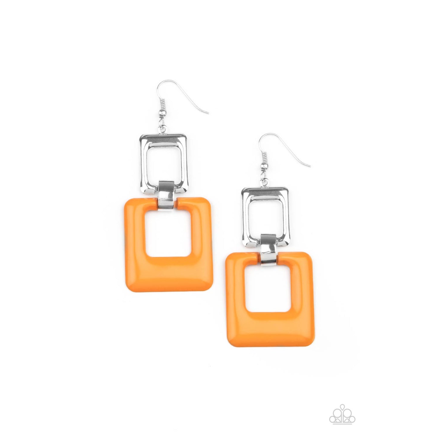 Twice As Nice - Orange Earrings - Paparazzi Accessories - GlaMarous Titi Jewels