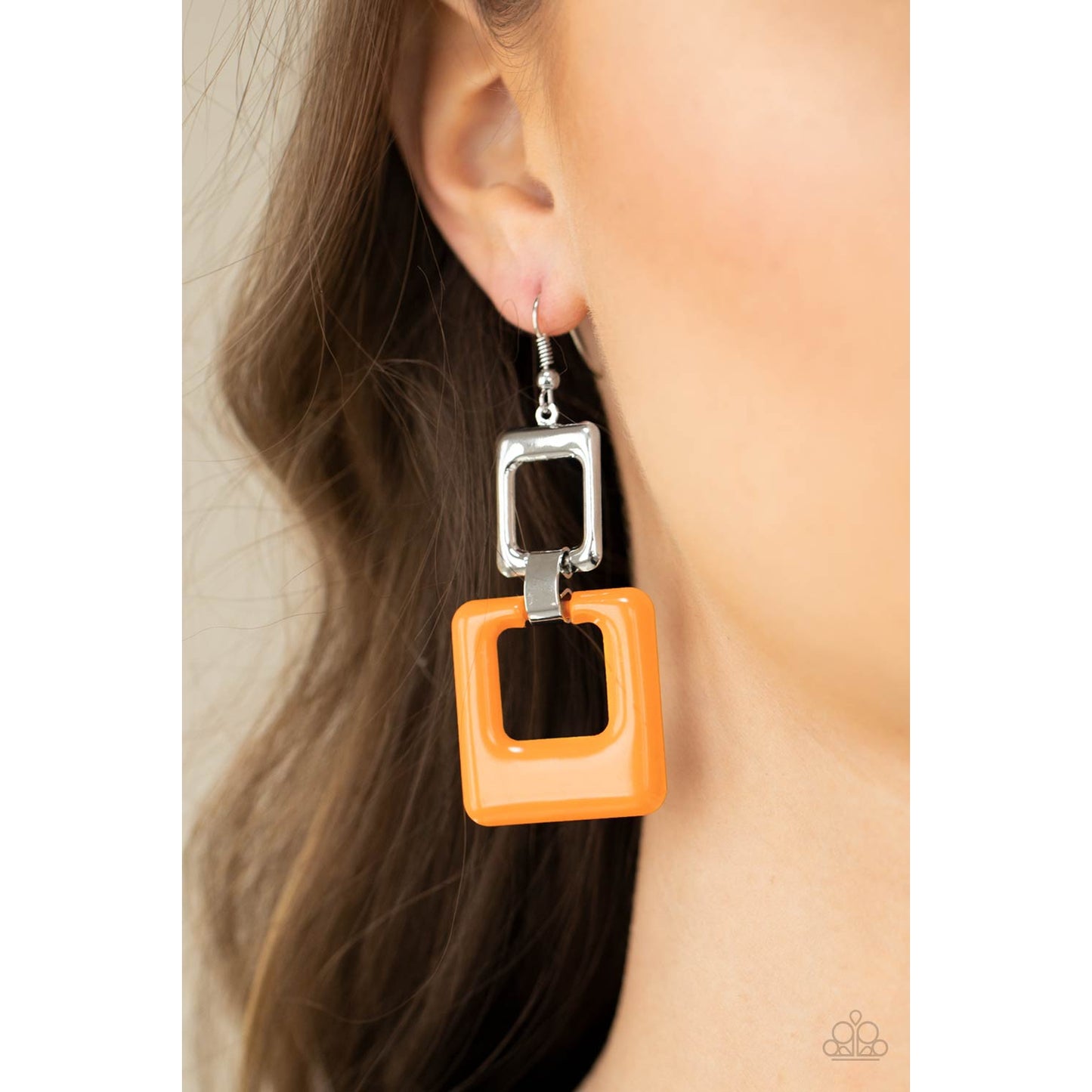 Twice As Nice - Orange Earrings - Paparazzi Accessories - GlaMarous Titi Jewels