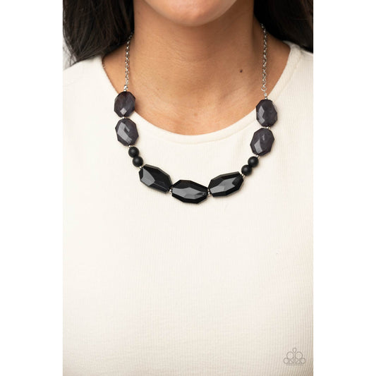 Melrose Melody - Black Necklace - Paparazzi Accessories - GlaMarous Titi Jewels