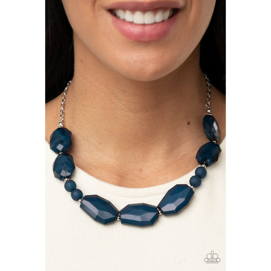 Melrose Melody - Blue Necklace - Paparazzi Accessories - GlaMarous Titi Jewels