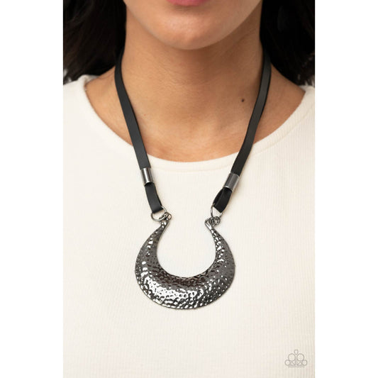 Majorly Moonstruck - Black Necklace - Paparazzi Accessories - GlaMarous Titi Jewels