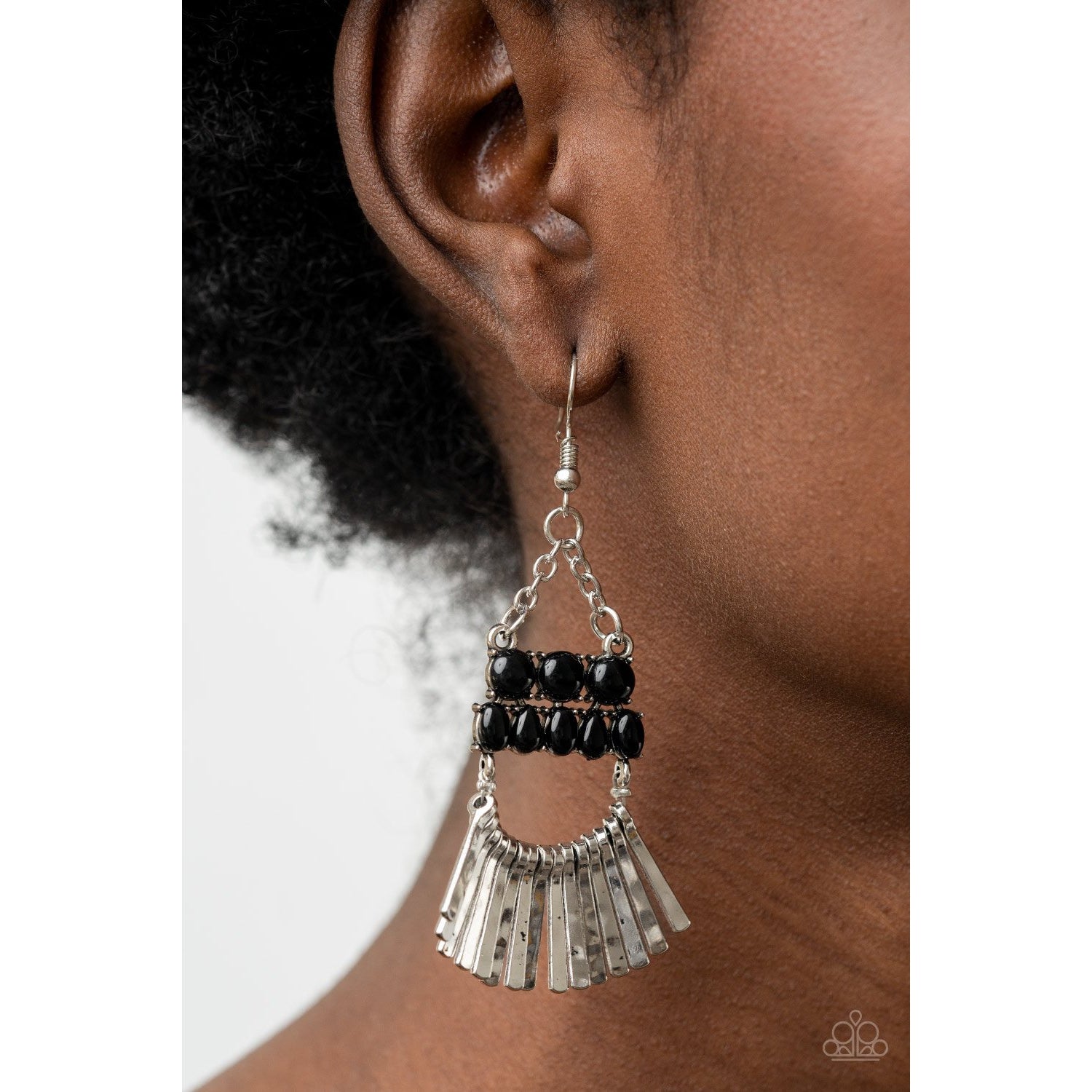 A FLARE For Fierceness - Black Earrings - Paparazzi Accessories - GlaMarous Titi Jewels