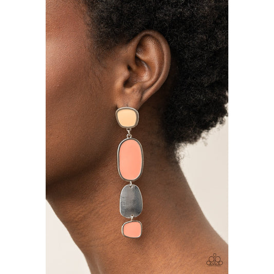 All Out Allure - Orange Earrings - Paparazzi Accessories - GlaMarous Titi Jewels