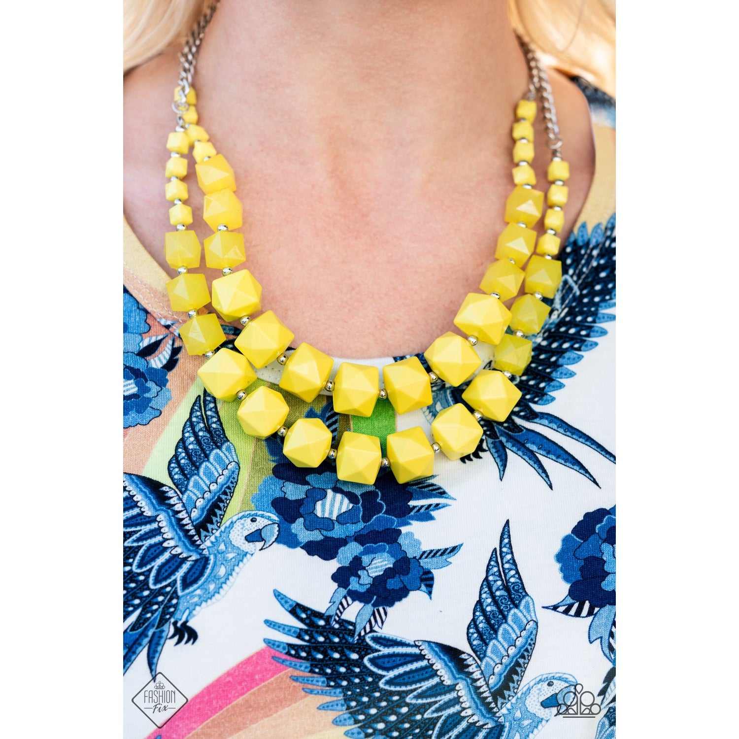 Summer Excursion - Yellow Necklace - Paparazzi Accessories - GlaMarous Titi Jewels