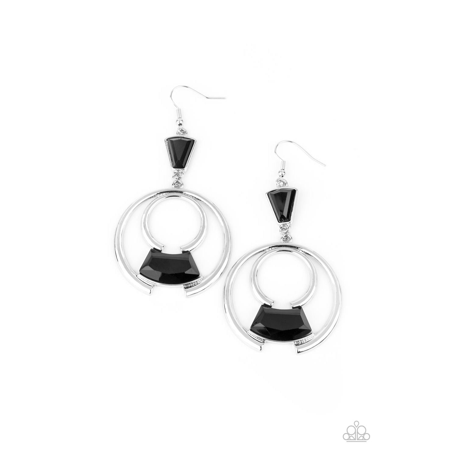 Deco Dancing - Black Earrings - Paparazzi Accessories - GlaMarous Titi Jewels