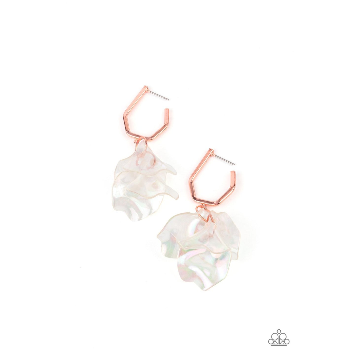 Jaw-Droppingly Jelly - Copper Iridescent Earrings - Paparazzi Accessories - GlaMarous Titi Jewels