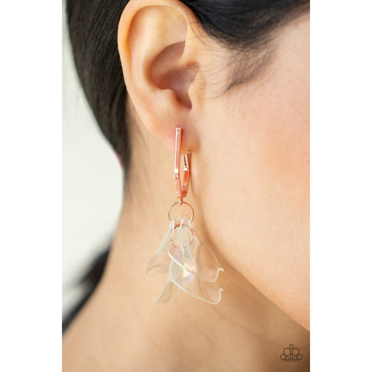 Jaw-Droppingly Jelly - Copper Iridescent Earrings - Paparazzi Accessories - GlaMarous Titi Jewels