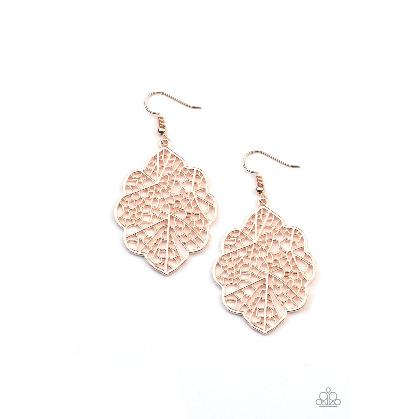 Meadow Mosaic - Rose Gold Earrings - Paparazzi Accessories - GlaMarous Titi Jewels