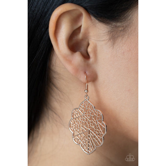 Meadow Mosaic - Rose Gold Earrings - Paparazzi Accessories - GlaMarous Titi Jewels