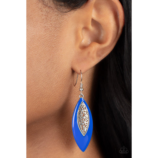 Venetian Vanity - Blue Earrings - Paparazzi Accessories - GlaMarous Titi Jewels