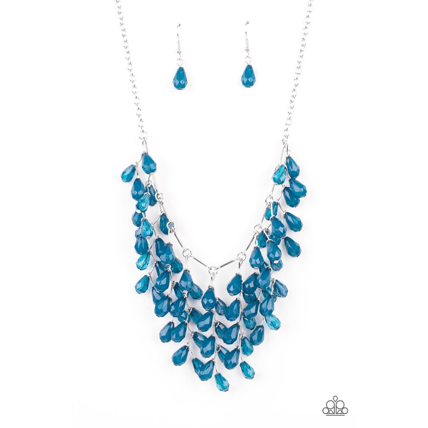 Garden Fairytale - Blue Teardrop Necklace - Paparazzi Accessories - GlaMarous Titi Jewels