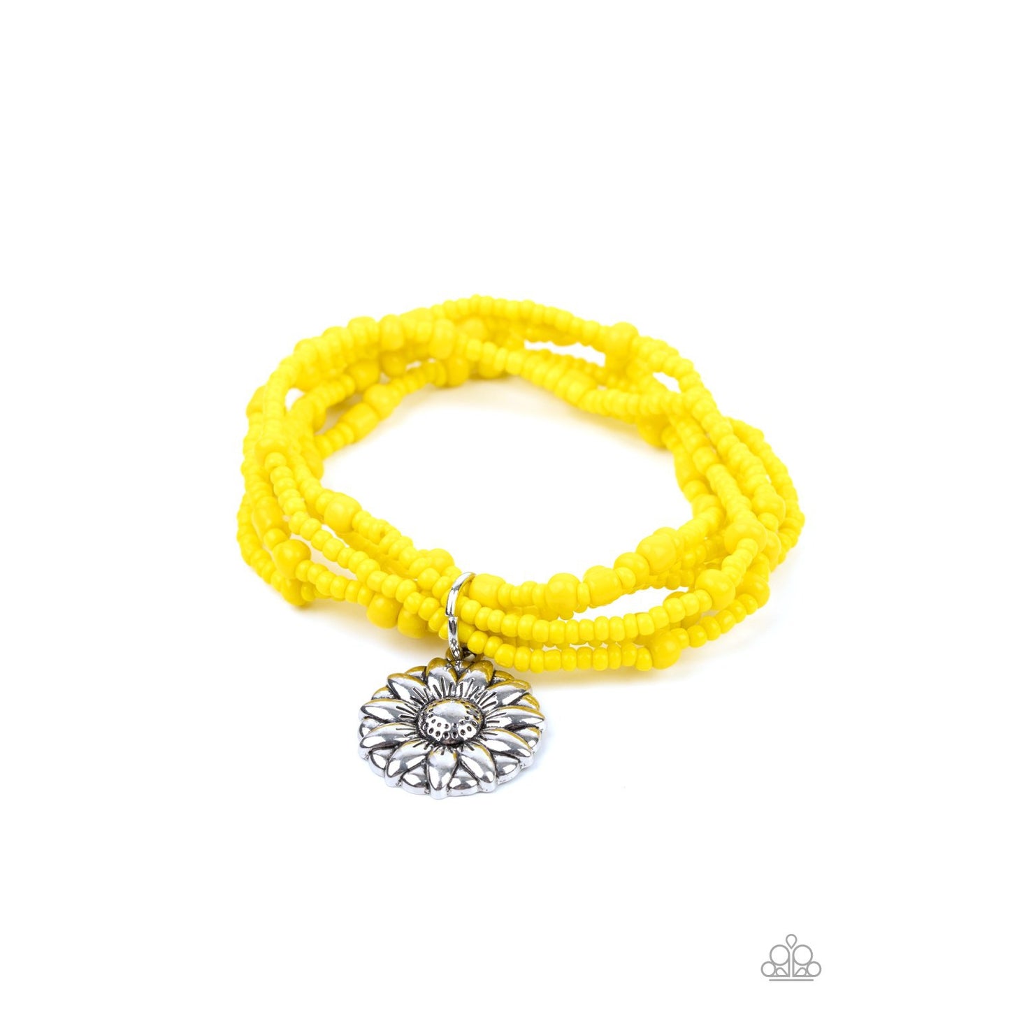 Badlands Botany - Yellow Bracelet - Paparazzi Accessories - GlaMarous Titi Jewels