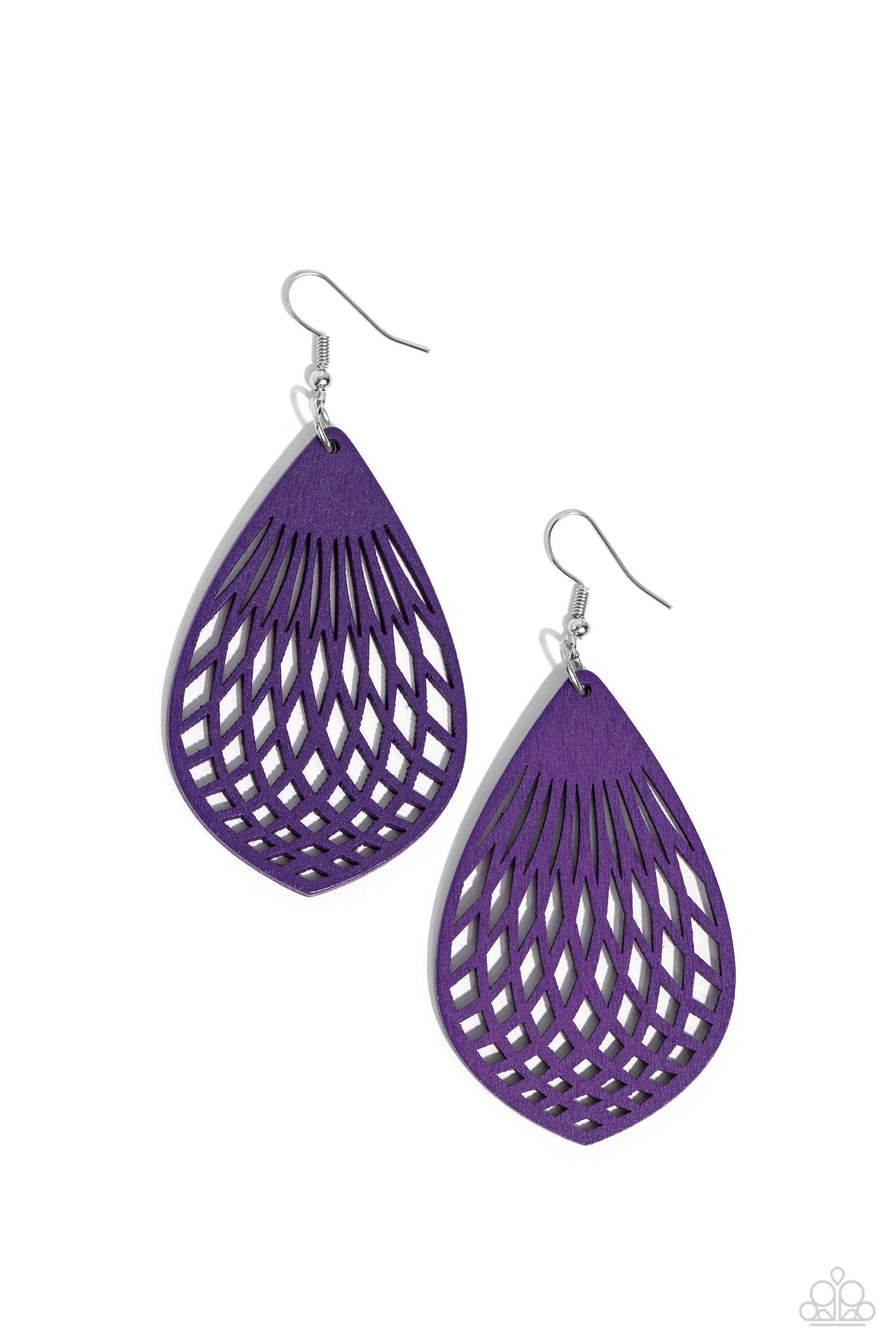 Paparazzi Caribbean Coral - Purple Earrings