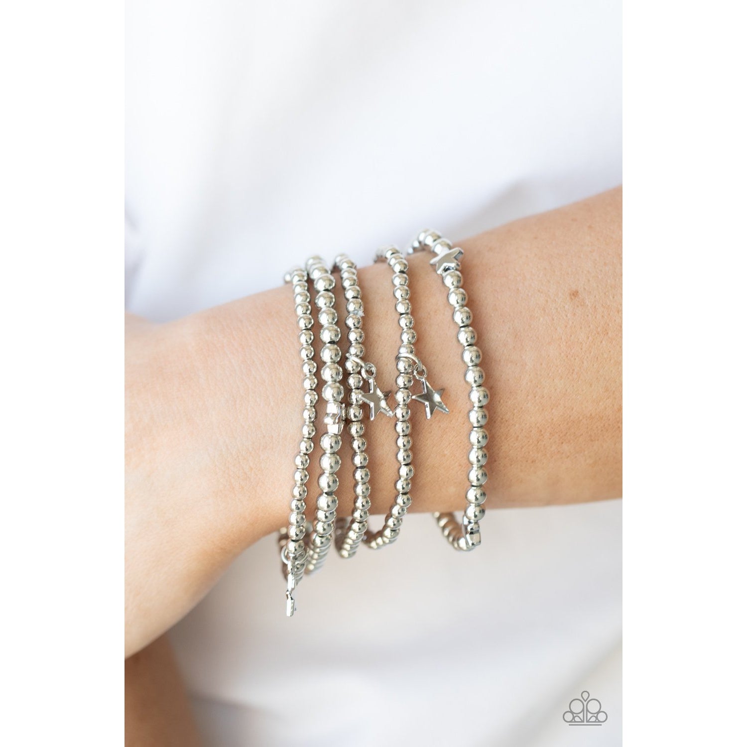 American All-Star - Silver Charm Bracelets - Paparazzi Accessories - GlaMarous Titi Jewels