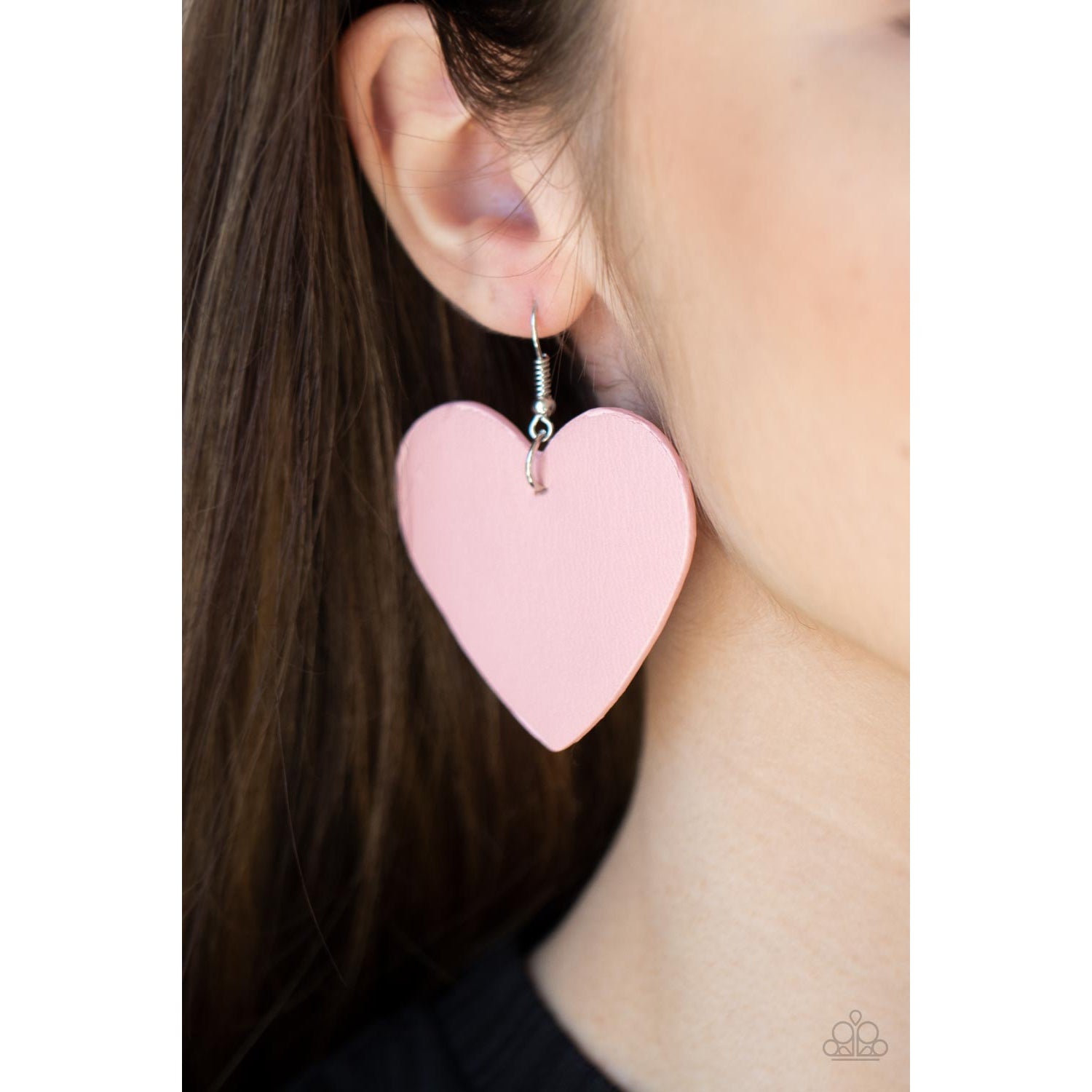 Country Crush - Pink Leather Earrings - Paparazzi Accessories - GlaMarous Titi Jewels