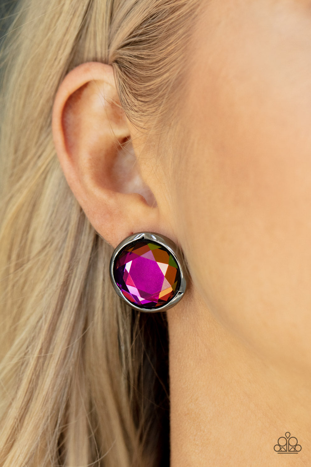 Double-Take Twinkle - Multi Oil Spill Earrings - Paparazzi Accessories - GlaMarous Titi Jewels