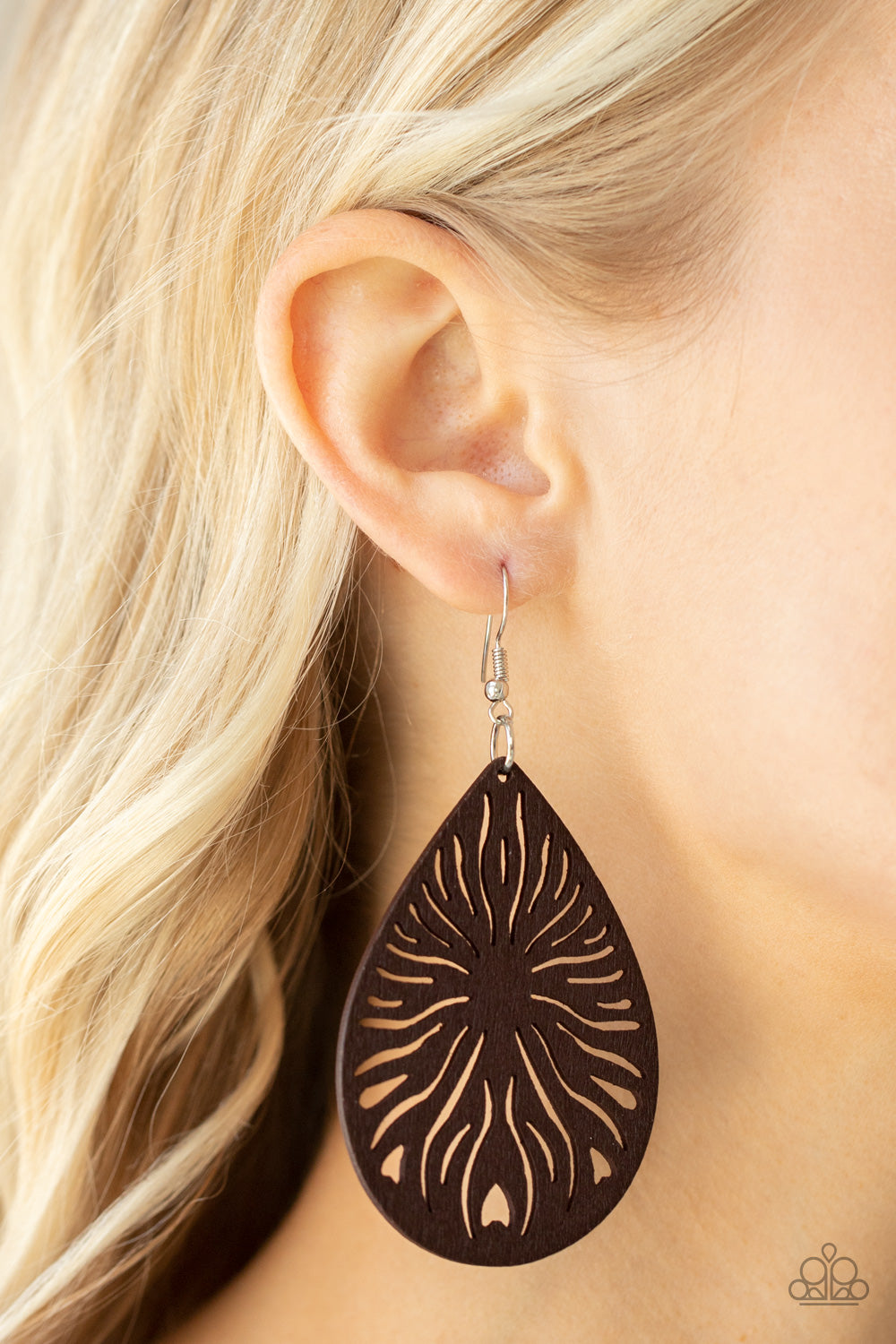 Sunny Incantations - Brown Earrings - Paparazzi Accessories - GlaMarous Titi Jewels