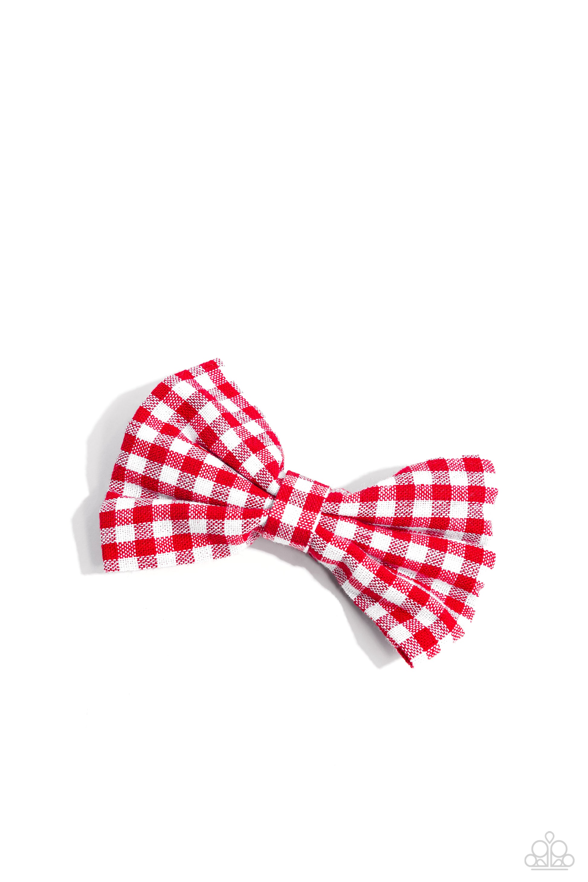 Paparazzi Gingham Grove - Red Bow