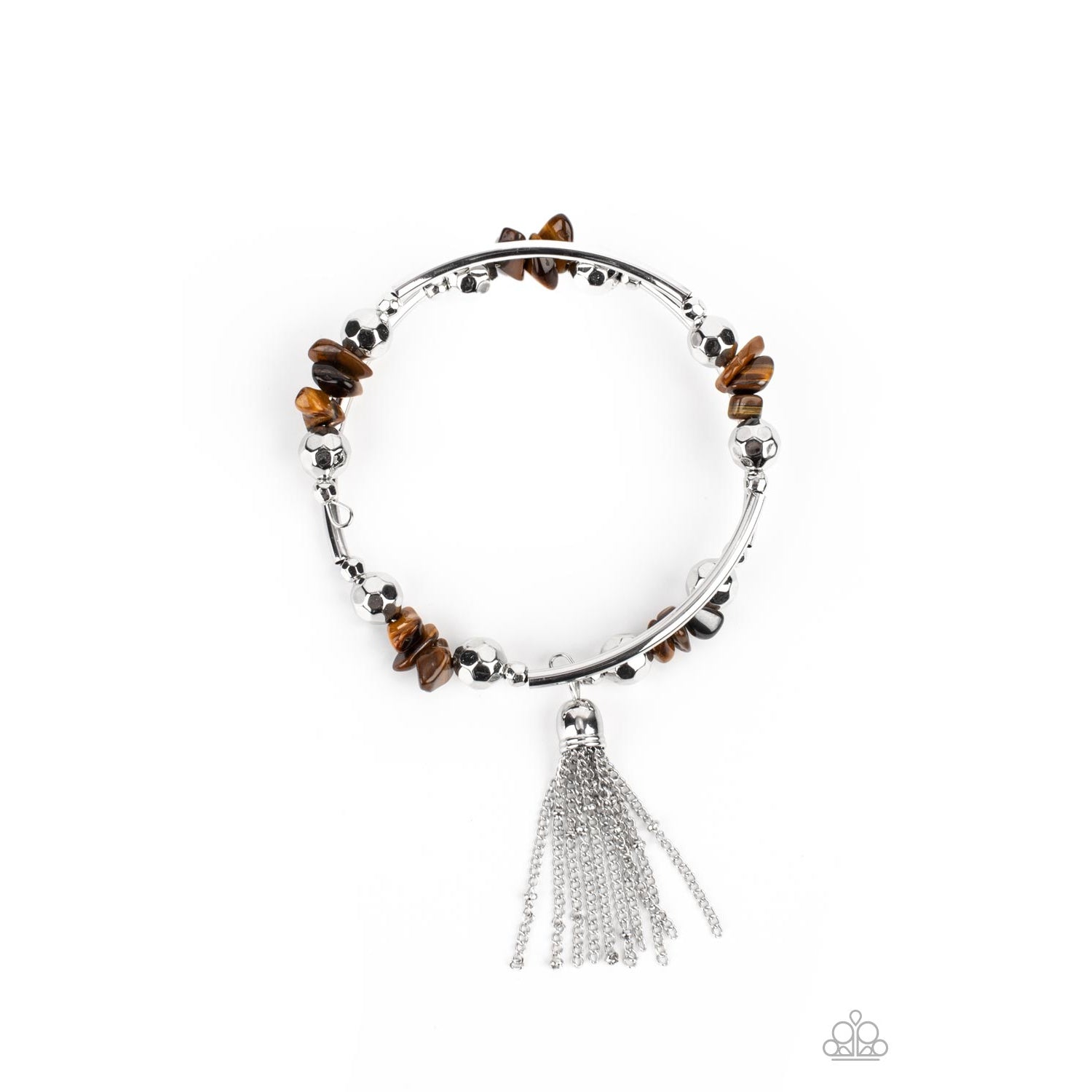 Mineral Mosaic - Brown Tiger's Eye Bead Bracelet - Paparazzi Accessories - GlaMarous Titi Jewels