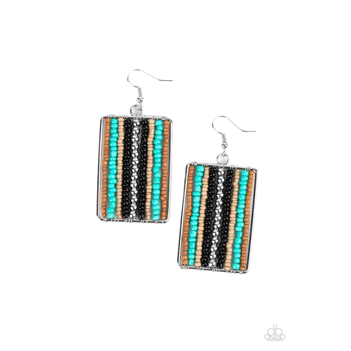 Beadwork Wonder - Black Seed Bead Earrings - Paparazzi Accessories - GlaMarous Titi Jewels