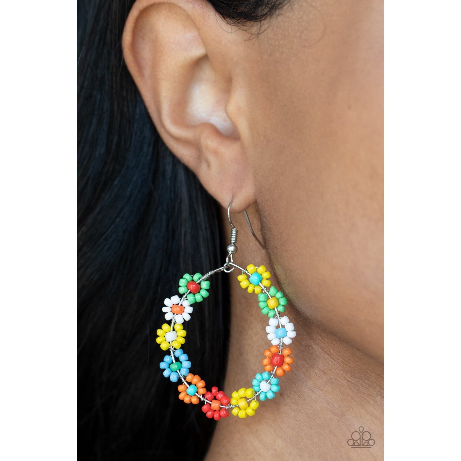 Paparazzi seed deals bead hoop earrings