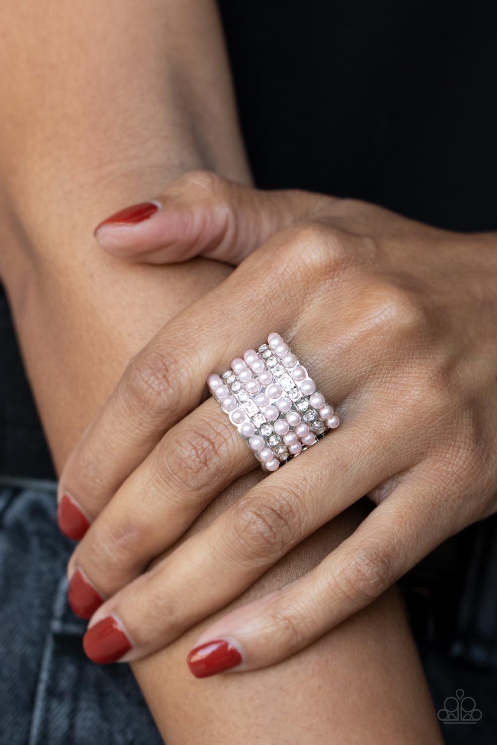 Verified Vintage - Pink Pearl Ring - Paparazzi Accessories - GlaMarous Titi Jewels