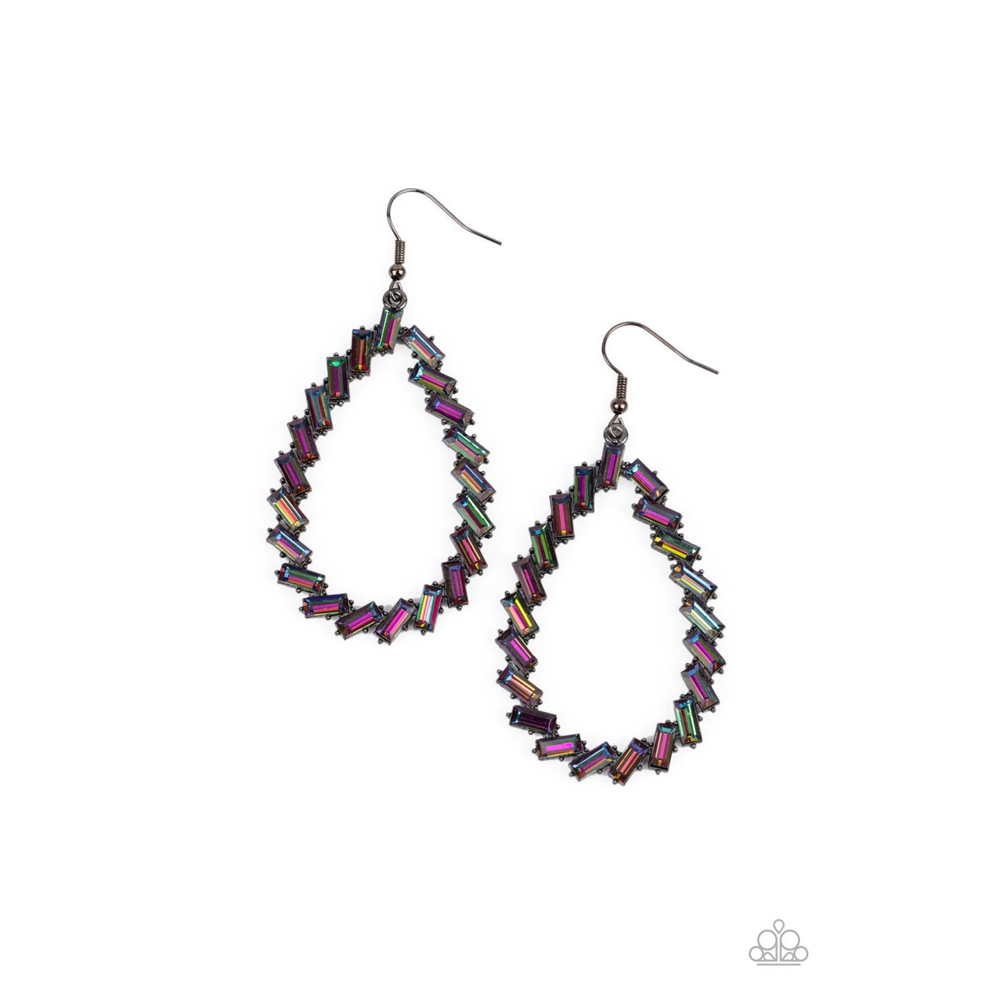 Striking RESPLENDENCE - Multi Oil Spill Earrings - Paparazzi Accessories - GlaMarous Titi Jewels