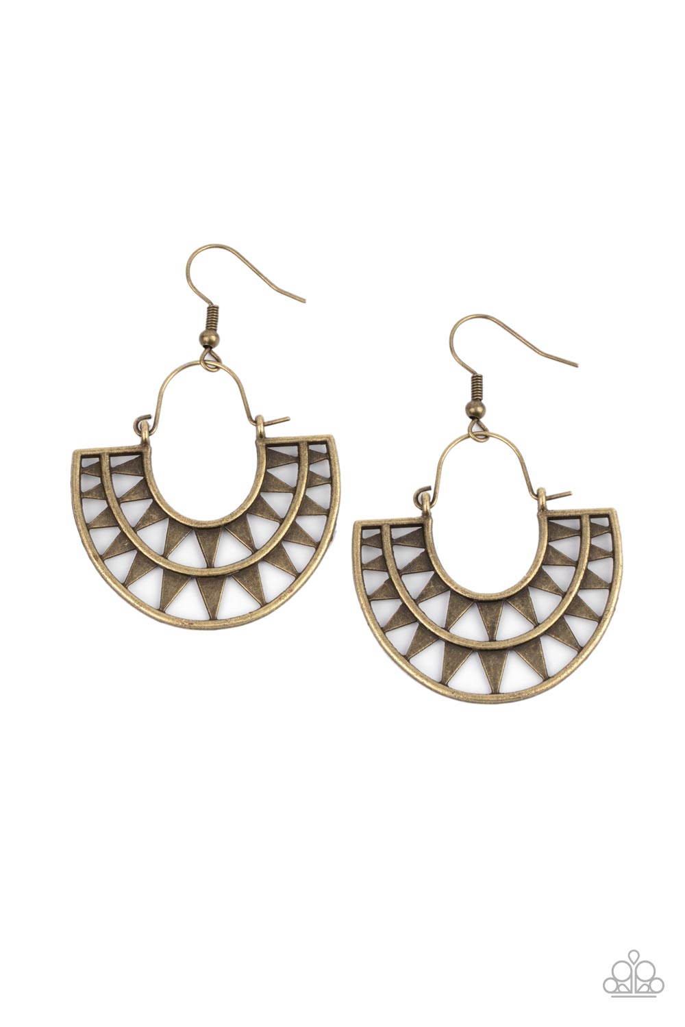 Solar Surge ♥ Brass Earrings ♥ Paparazzi Accessories